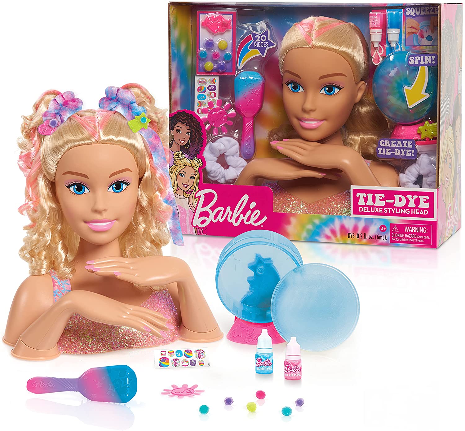 Barbie Deluxe Blonde Tie Dye Styling Head