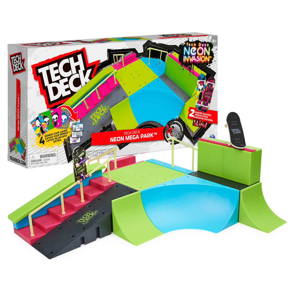 Tech Deck Neon Mega Park Ramp Set Toys Toys Toys UK